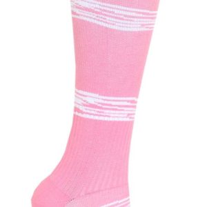 Zent Stödstrumpa Rosa Vita Ränder