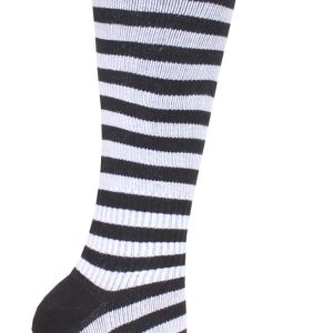 Zent Stödstrumpa Randig Svart/Vit
