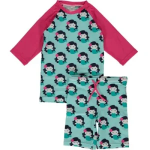 UV50 Tröja + Shorts Set Mermaid, Stl 74-152