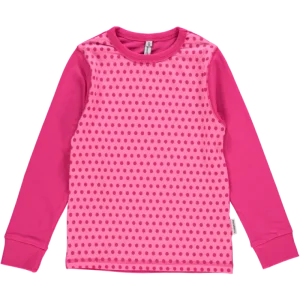 Dots Cerise Long Sleeve