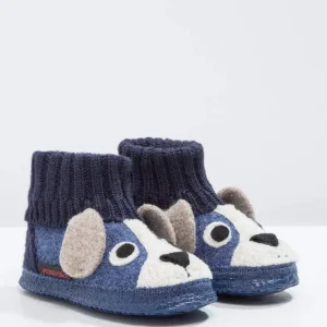Kossa Mörkblå Barfota-Ulltofflor