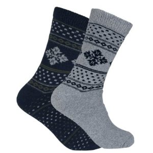 2-pack Ullstrumpor Snöflingor