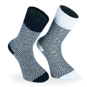 2-pack Ullsockor Zickzack