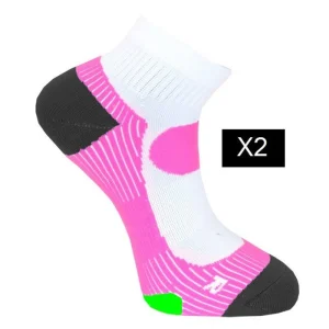 2-pack Löparstrumpor Ankel Cerise