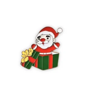 🎅🎁 Santa i låda - Emaljpin