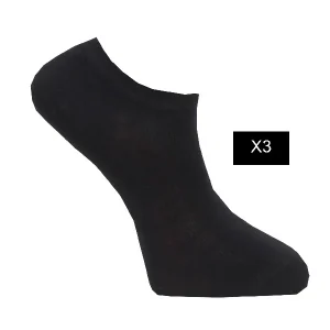 Ankelstrumpor Merinoull Svart 3-pack