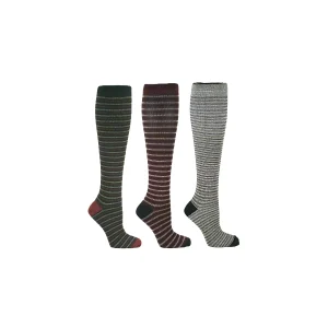 Zent Stödstrumpor Randiga 3-pack