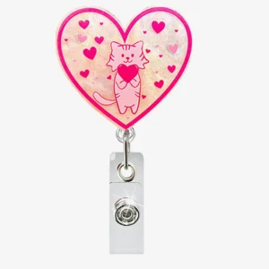 Katt – Kärleksfull Korthållare med Alligatorklip