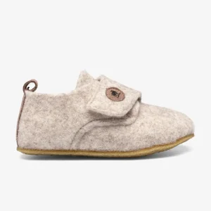 Tofflor i ullfilt för barn – Beige