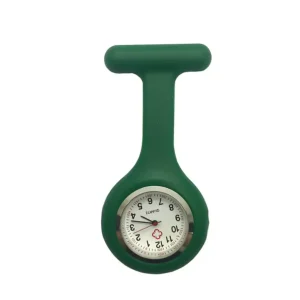 Sjuksköterskaklocka i Silikon –Hygienisk, Praktisk & Smidig | Grön