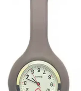 Sjuksköterskaklocka i Silikon - Hygienisk, Praktisk & Smidig | Grå