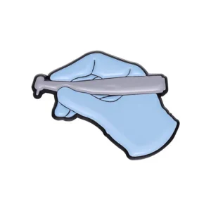 🦷 Arbetande hand med tandvårdstema - Emaljpin