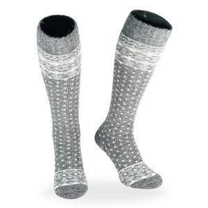 Skidstrumpor Mönstrad Grå