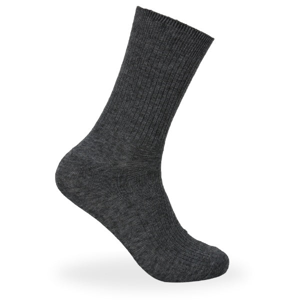 Ullstrumpor Lös Resår Mörkgrå - Bild 2