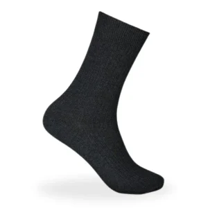 Strumpor Lös Resår 100% Bomull Mörkgrå