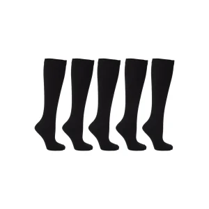 Zent Stödstrumpor Ull 5-pack - Svart