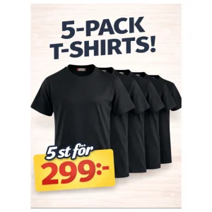 Clique T-shirts 5-pack