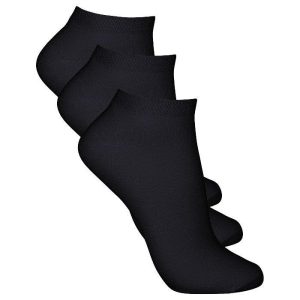 Bambustrumpor Ankel 3-pack Svart