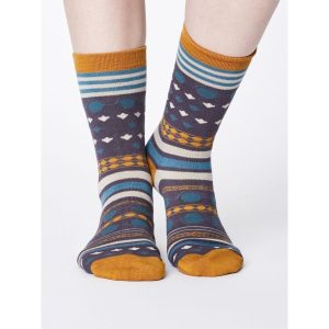 Bambustrumpor Mönstrad Blygrå