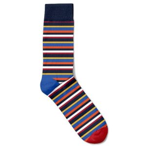 Bambustrumpor Randig Marin Multi