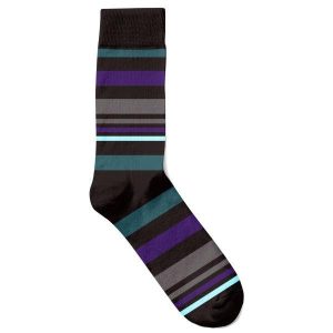 Bambustrumpor Randig Multi Svart