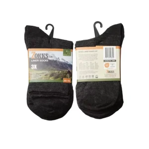 Zokks merinoull liner strumpor 3-pack