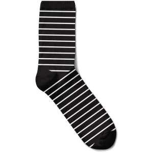 Randiga Bambustrumpor Svart