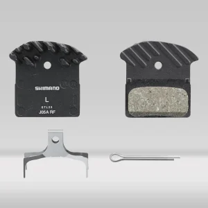 Shimano J05A resinbromsbelägg med kylfläns inkl. fjäder och saxsprint