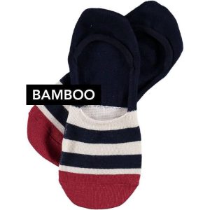 Strumpor Invisible Topeco Bambu Röd