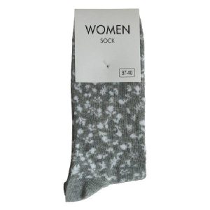 Strumpor Småblommig Ljusgrå