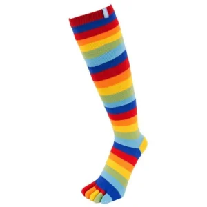 Tåstrumpor Knä Regnbåge