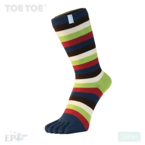 Tåstrumpor Randig Blå Multi