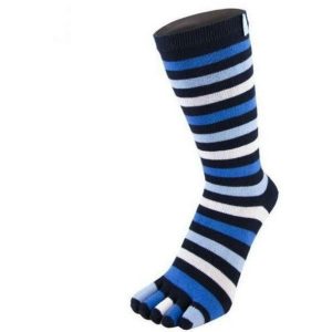 Tåstrumpor Randig Blå