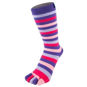 Tåstrumpor Randig Lila