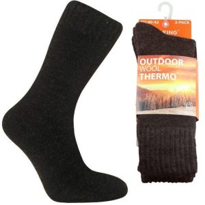 Thermostrumpor Mörkgrå 2-pack