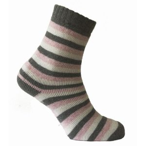 Thermostrumpor Randig Rosa Dam