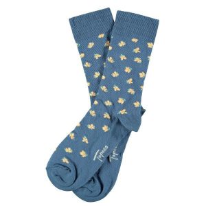 Topeco Strumpor Småblommig Blå
