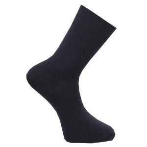 Ullstrumpor Komfortresår Ull Marin