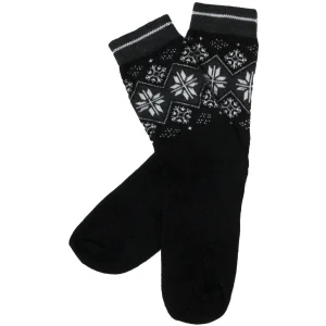 Ullstrumpor Mönstrad Svart