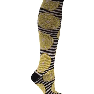 Zent Stödstrumpa Citron Randig